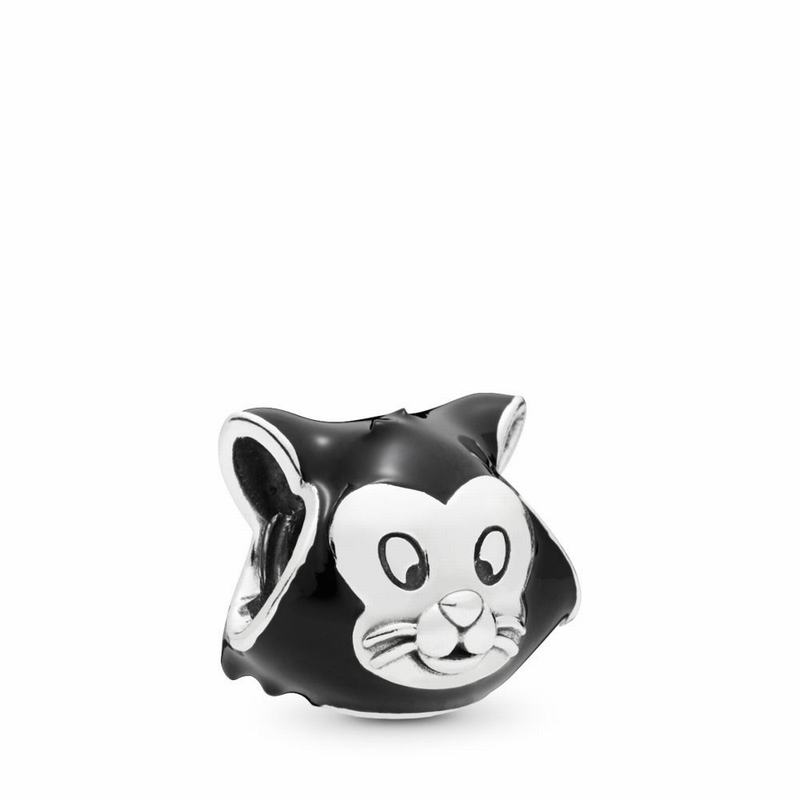 Pandora Australia Disney Figaro Portrait Charm, Black Enamel - Sterling Silver | CIBQSL235